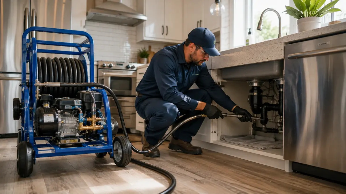 Kitchen Drain Hydro Jetting in Tollhouse