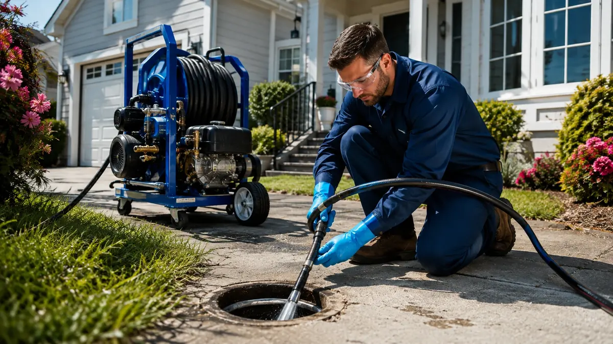 Residential Hydro Jet Drain Cleaning in Tollhouse