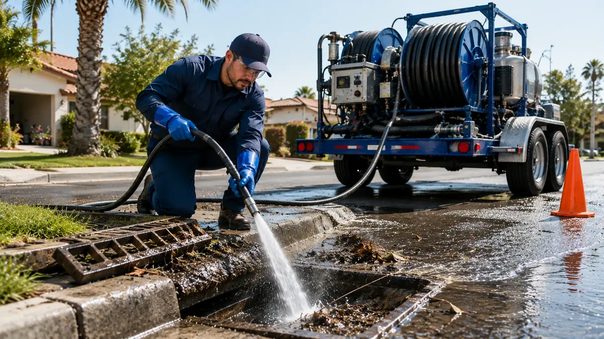 Storm Drain Hydro Jet Cleaning in Tollhouse